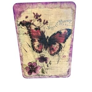 Hand crafted Vintage Butterfly Cutting Board Decor